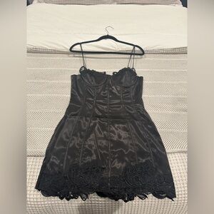 Satin mini dress size m
